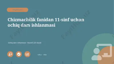00188_chizmachilik_fanidan_11_sinf_uchun_ochiq — PPTX