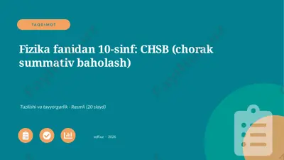 01941_fizika_fanidan_10_sinf_chsb_chorak_summa — PPTX