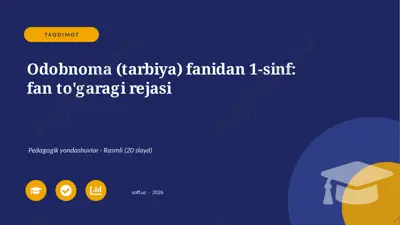 02644_odobnoma_tarbiya_fanidan_1_sinf_fan_toga — PPTX