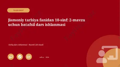 04585_jismoniy_tarbiya_fanidan_10_sinf_2_mavzu — PPTX