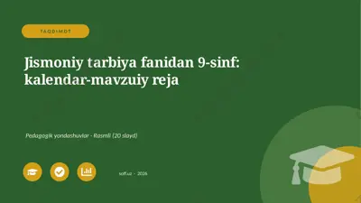 04166_jismoniy_tarbiya_fanidan_9_sinf_kalendar — PPTX