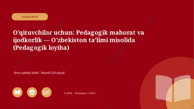 00335_oqituvchilar_uchun_pedagogik_mahorat_va — PPTX