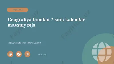 04068_geografiya_fanidan_7_sinf_kalendar_mavzu — PPTX