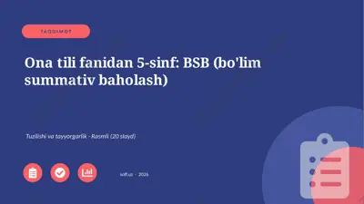 01653_ona_tili_fanidan_5_sinf_bsb_bolim_summat — PPTX