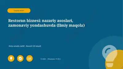 03810_restoran_biznesi_nazariy_asoslari_zamona — PPTX