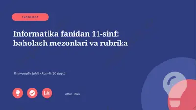 03893_informatika_fanidan_11_sinf_baholash_mez — PPTX