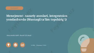06018_menejment_nazariy_asoslari_integratsion — PPTX