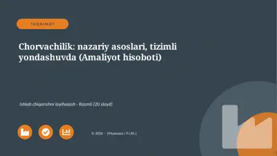 05259_chorvachilik_nazariy_asoslari_tizimli_yo — PPTX