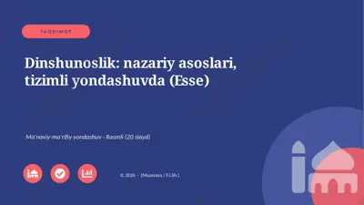 05543_dinshunoslik_nazariy_asoslari_tizimli_yo — PPTX
