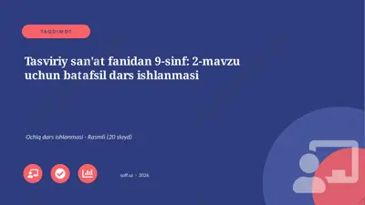 04573_tasviriy_sanat_fanidan_9_sinf_2_mavzu_uc — PPTX