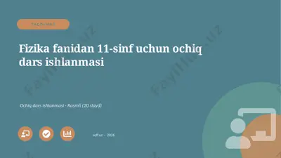 00138_fizika_fanidan_11_sinf_uchun_ochiq_dars_ — PPTX