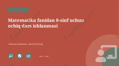 00057_matematika_fanidan_8_sinf_uchun_ochiq_da — PPTX