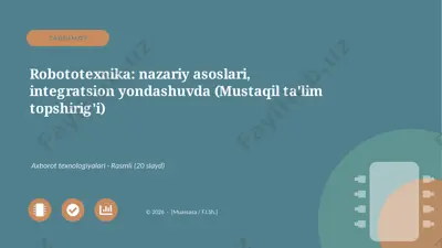 06518_robototexnika_nazariy_asoslari_integrats — PPTX