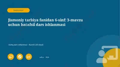 04790_jismoniy_tarbiya_fanidan_6_sinf_3_mavzu_ — PPTX