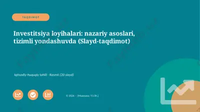 04231_investitsiya_loyihalari_nazariy_asoslari — PPTX