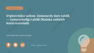 00348_oqituvchilar_uchun_zamonaviy_dars_tahlil — PPTX