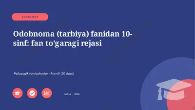02653_odobnoma_tarbiya_fanidan_10_sinf_fan_tog — PPTX