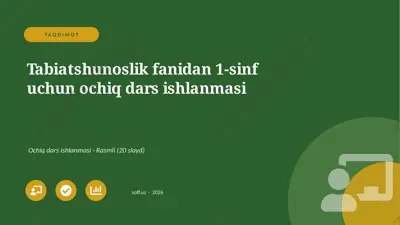00156_tabiatshunoslik_fanidan_1_sinf_uchun_och — PPTX