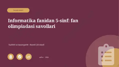 02842_informatika_fanidan_5_sinf_fan_olimpiada — PPTX
