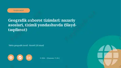 05431_geografik_axborot_tizimlari_nazariy_asos — PPTX