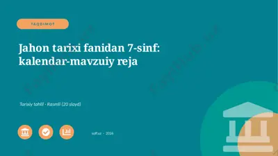 04061_jahon_tarixi_fanidan_7_sinf_kalendar_mav — PPTX