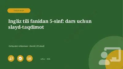 02146_ingliz_tili_fanidan_5_sinf_dars_uchun — PPTX