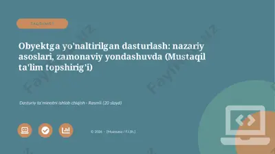 02668_obyektga_yonaltirilgan_dasturlash_nazari — PPTX