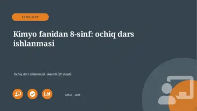 01109_kimyo_fanidan_8_sinf_ochiq_dars_ishlanma — PPTX