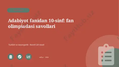 02767_adabiyot_fanidan_10_sinf_fan_olimpiadasi — PPTX