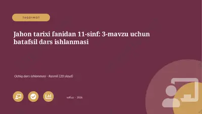 04692_jahon_tarixi_fanidan_11_sinf_3_mavzu_uch — PPTX