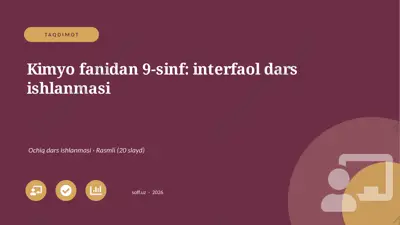 03462_kimyo_fanidan_9_sinf_interfaol_dars_ishl — PPTX