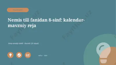04048_nemis_tili_fanidan_8_sinf_kalendar_mavzu — PPTX