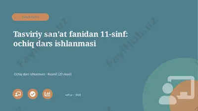 01178_tasviriy_sanat_fanidan_11_sinf_ochiq_dar — PPTX