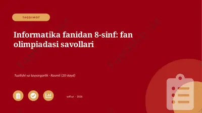 02845_informatika_fanidan_8_sinf_fan_olimpiada — PPTX