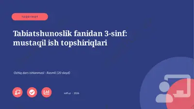 02433_tabiatshunoslik_fanidan_3_sinf_mustaqil_ — PPTX