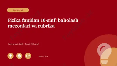 03875_fizika_fanidan_10_sinf_baholash_mezonlar — PPTX