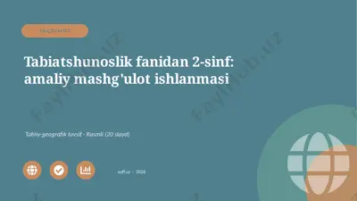 03268_tabiatshunoslik_fanidan_2_sinf_amaliy_ma — PPTX