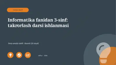 03049_informatika_fanidan_3_sinf_takrorlash_da — PPTX