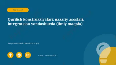 06960_qurilish_konstruksiyalari_nazariy_asosla — PPTX