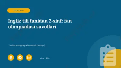 02770_ingliz_tili_fanidan_2_sinf_fan_olimpiada — PPTX