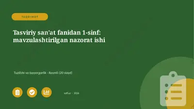01586_tasviriy_sanat_fanidan_1_sinf_mavzulasht — PPTX