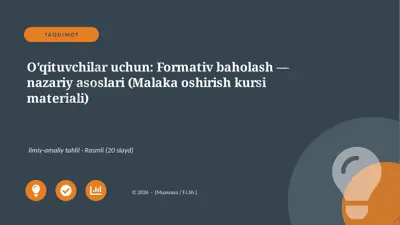 00129_oqituvchilar_uchun_formativ_baholash_naz — PPTX