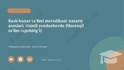 04848_kasb_hunar_talimi_metodikasi_nazariy_aso — PPTX