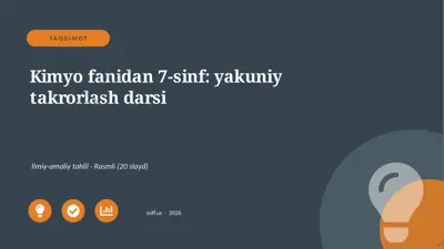 03669_kimyo_fanidan_7_sinf_yakuniy_takrorlash_ — PPTX