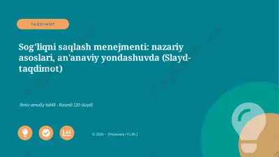 01411_sogliqni_saqlash_menejmenti_nazariy_asos — PPTX