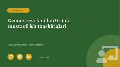 02326_geometriya_fanidan_9_sinf_mustaqil_ish — PPTX