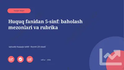 03973_huquq_fanidan_5_sinf_baholash_mezonlari_ — PPTX