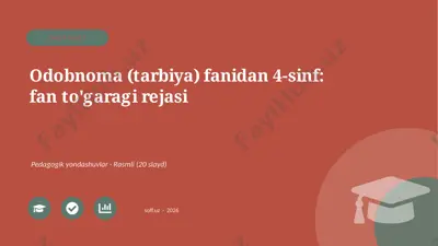 02647_odobnoma_tarbiya_fanidan_4_sinf_fan_toga — PPTX