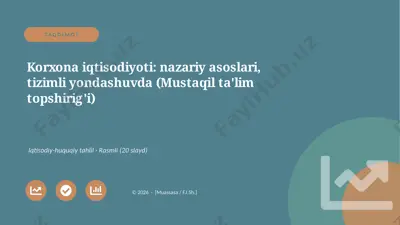 04258_korxona_iqtisodiyoti_nazariy_asoslari_ti — PPTX