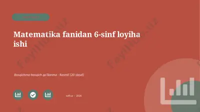 00297_matematika_fanidan_6_sinf_loyiha_ishi — PPTX